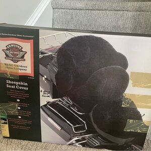 Harley Davidson sheepskin touring bike seat cover